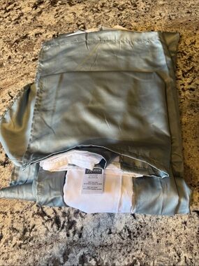 J. Queen New York Sateen Bed Skirt  - Sage Green - Giovani